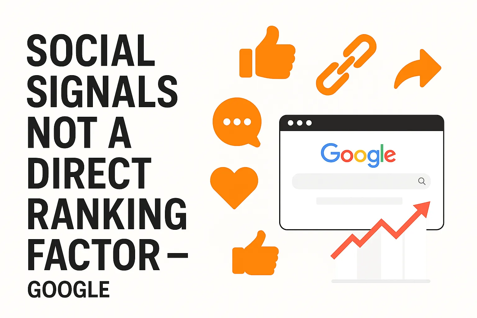 Social Signals not Direct Ranking Factor Google